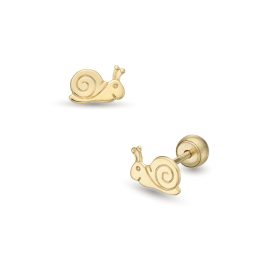 Lisa csiga gyerek fülbevaló gömb zárral