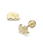 Lisa elefánt gyerekfülbevaló gömbzárral