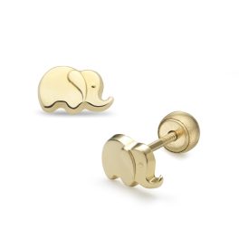 Lisa elefánt gyerekfülbevaló gömbzárral