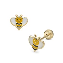Lisa méhecske gyerek fülbevaló gömb zárral