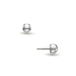 Lisa pillangó rózsaszín belsővel gyerek fülbevaló gömb zárral