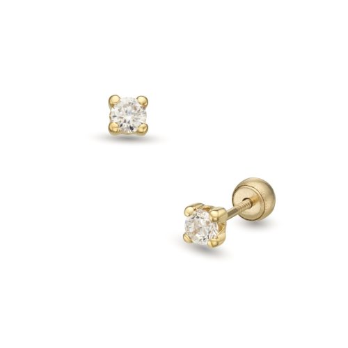 Lisa egy köves csillogás gyerek fülbevaló gömb zárral