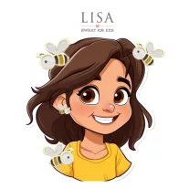 Lisa ajándék matrica
