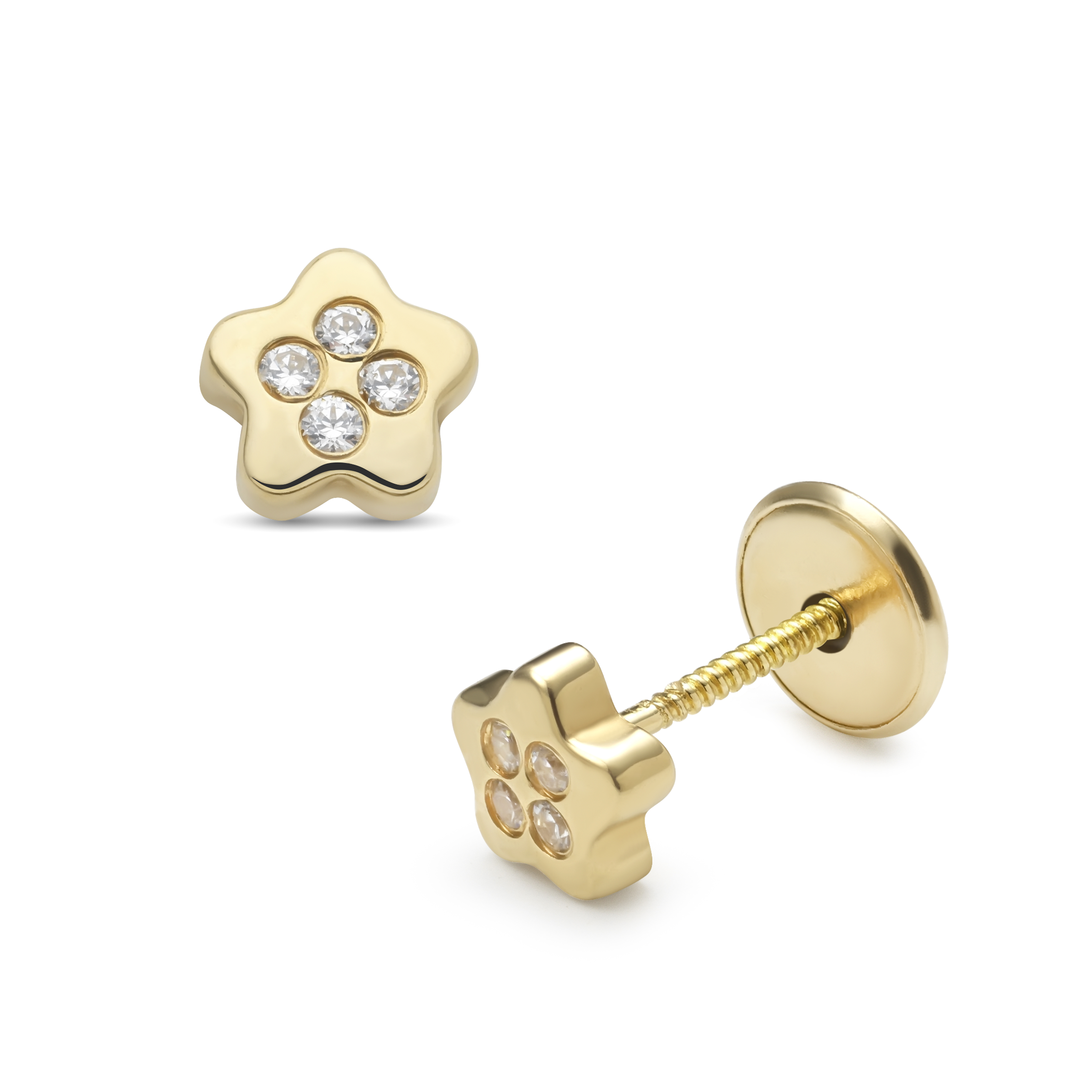 Lisa csillag forma gyerekfülbevaló