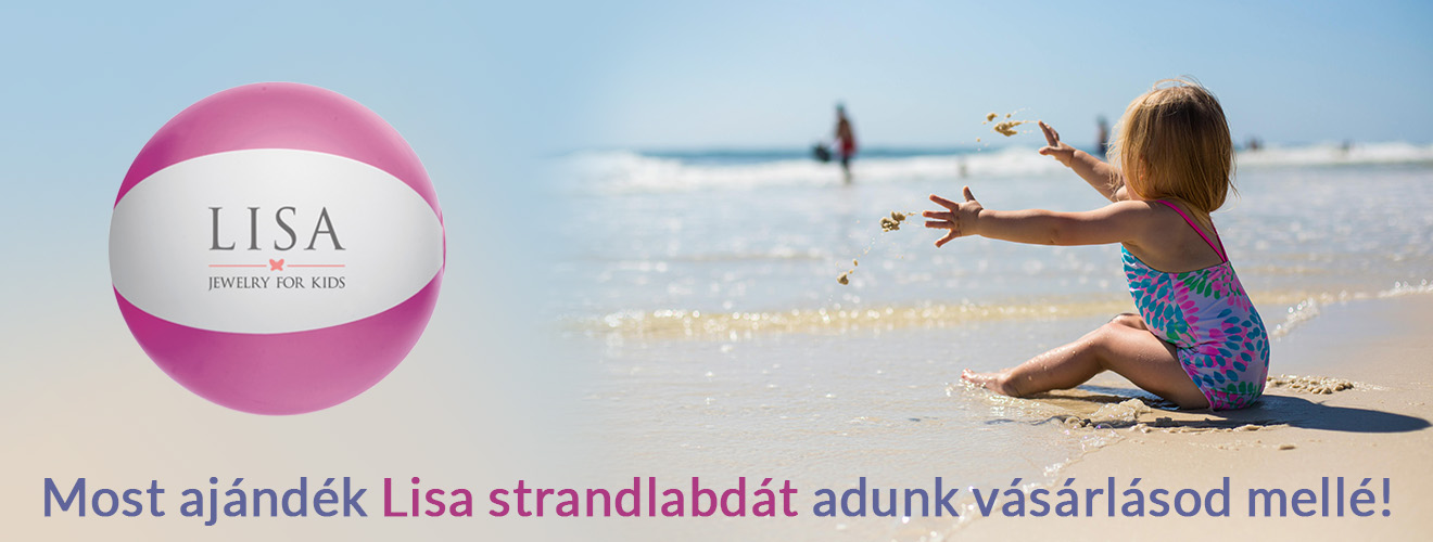 Lisa strandlabda ajándék